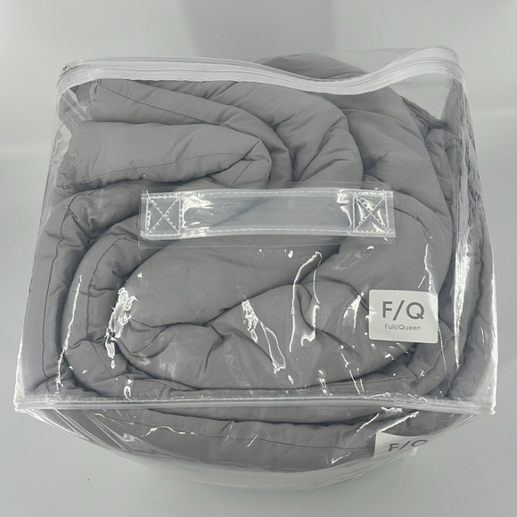 SIMPLY ESSENTIAL 3 Garment Washed Comforter Set Full/Queen Microchip Grey - Picture 3 of 13